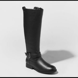 A New Day brand “Wendy” Faux Leather Buckle Riding Boots